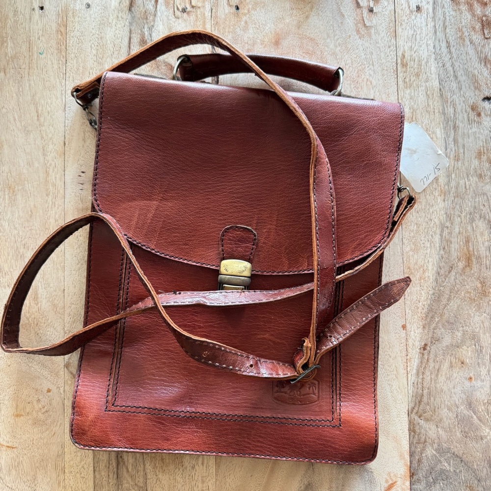 Vintage leather bag purse - Picture 3 of 3